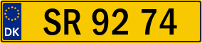 Trailer License Plate